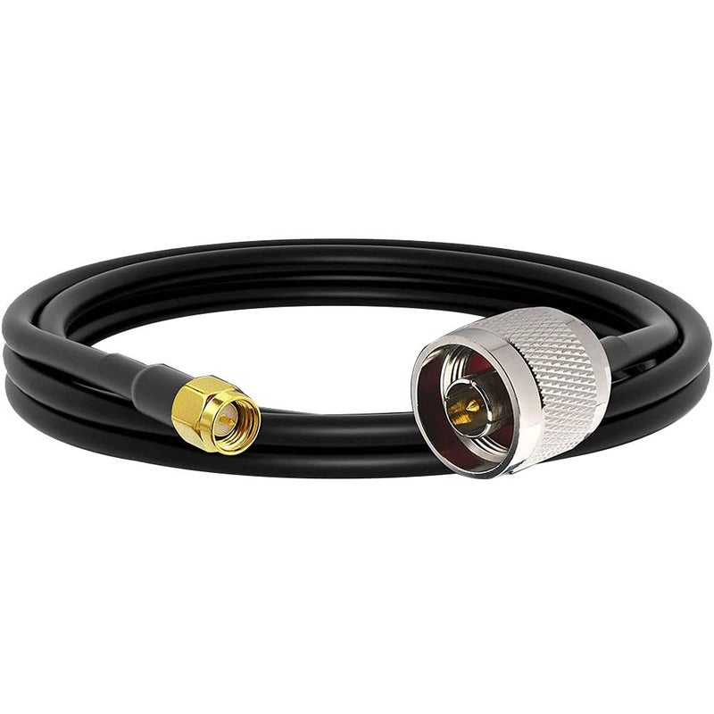 onelinkmore Low Loss RG58 N Male to SMA Male Antenna 3FT RF Coaxial Cable and Two-Way Radio Applications Pure Copper 50 ohm Cable for 3G/4G/5G/LTE/ADS-B/Ham/GPS/WiFi/RF Radio to Antenna - Image 1